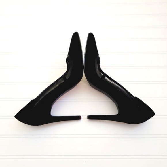 Calvin Klein Black Suede & Mesh Heels - Picture 10 of 13